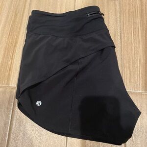 Lululemon Speed Up 4” Black - Size 12